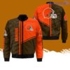 Cleveland Browns All-Over-Print Bomber Jacket Hot Style 3D Printing