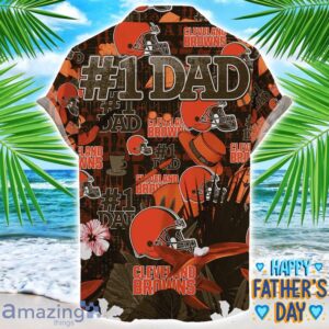 Cleveland Browns Coffee Hat and Logo Pattern Hawaiian Shirt Father’s Day Gift NFL Team image Cleveland Browns Coffee Hat and Logo Pattern Hawaiian Shirt Father’s Day Gift NFL Team Product Photo 2