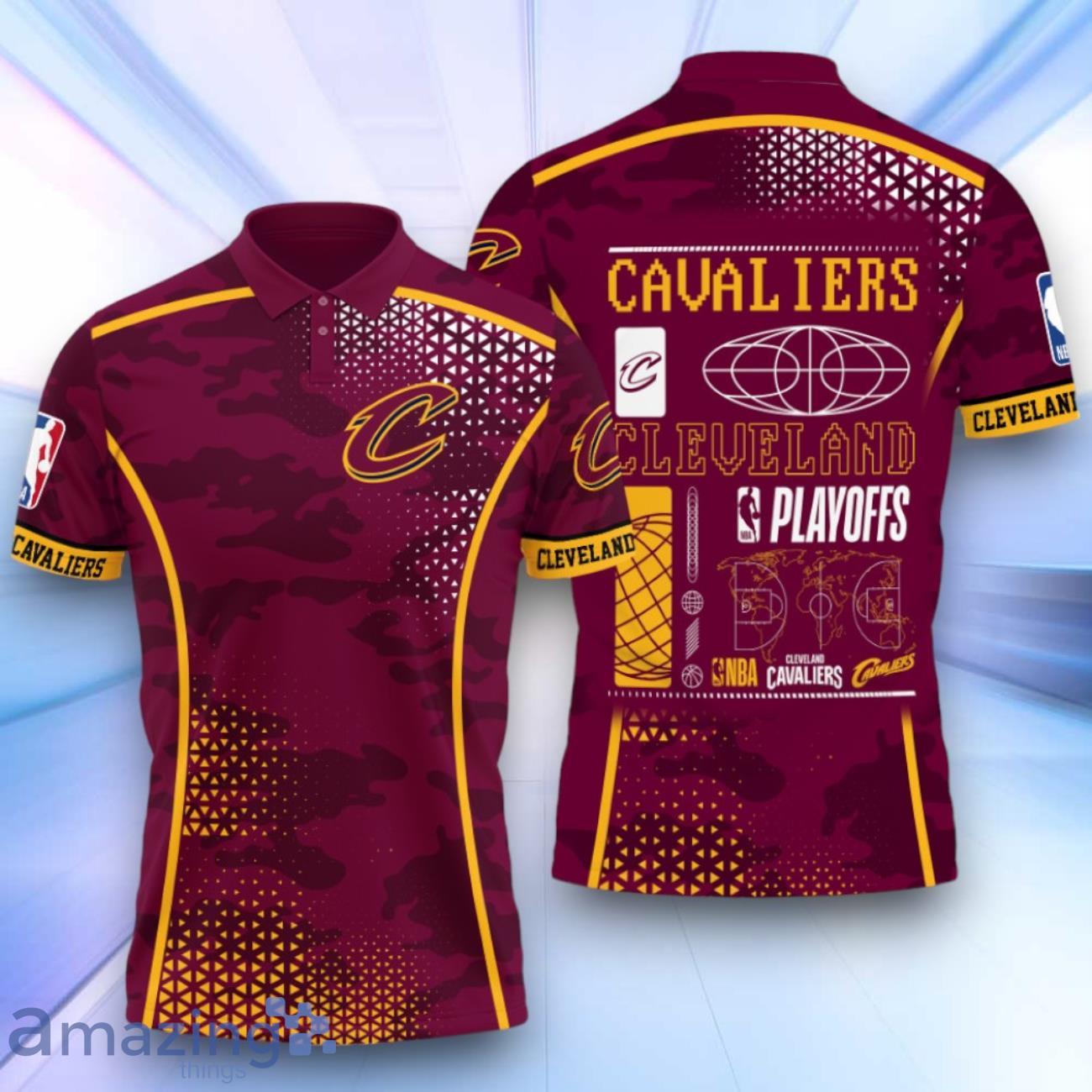 Cleveland Cavaliers Style NBA Playoffs New Design Basketball 2024 Polo Shirt image Cleveland Cavaliers Style NBA Playoffs New Design Basketball 2024 Polo Shirt Product Photo 1