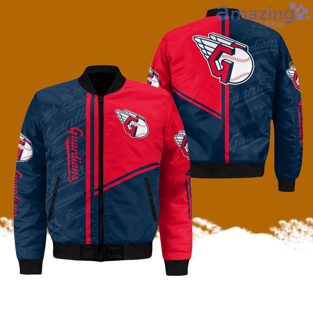 Cleveland Guardians All Over Print Bomber Jacket Hot Style 3D Printing image Cleveland Guardians All-Over-Print Bomber Jacket Hot Style 3D Printing Product Photo 1