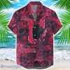 Cleveland Guardians Flower and Skull Hawaiian Shirt MLB Team Halloween Shirt