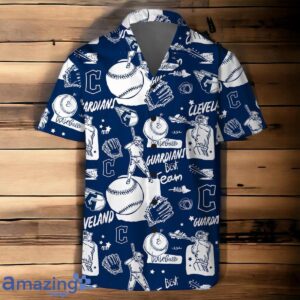 Cleveland Guardians MLB Logo Legend Team Hawaiian Shirt And Short Product Photo 3
