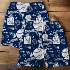 Cleveland Guardians MLB Logo Legend Team Hawaiian Shirt And Short Product Photo 1
