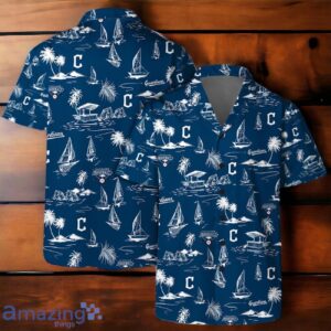 Cleveland Guardians Team Logo Beach Vibes Pattern Hawaiian Shirt And Short Product Photo 1