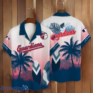 Cleverland Guardians MLB Summer Tropical Coconut Hawaiian Shirt And Short Product Photo 2