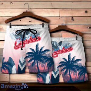 Cleverland Guardians MLB Summer Tropical Coconut Hawaiian Shirt And Short Product Photo 1