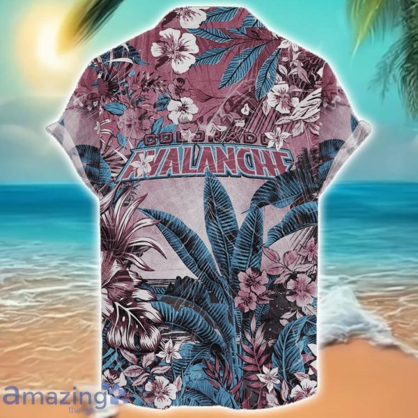 Colorado Avalanche Tropical Skull Halloween 3D Hawaiian Shirt For Men Women NHL Fans Product Photo 2