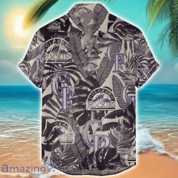 Colorado Rockies 3D Hawaiian Shirt Retro Logo Revolution MLB New Design Summer Gift For Men Women Product Photo 1