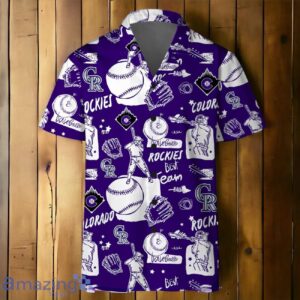 Colorado Rockies MLB Logo Legend Team Hawaiian Shirt And Short Product Photo 3