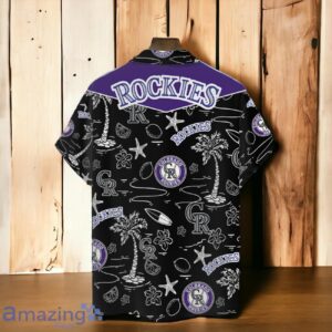 Colorado Rockies MLB Team Logo Beachscape Design Hawaiian Shirt And Short Product Photo 3