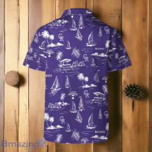 Colorado Rockies Team Logo Beach Vibes Pattern Hawaiian Shirt And Short image Colorado Rockies Team Logo Beach Vibes Pattern Hawaiian Shirt And Short Product Photo 3