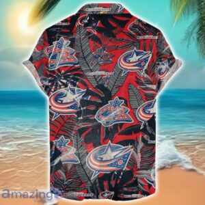 Columbus Blue Jackets 3D Hawaiian Shirt Retro Logo Revolution NHL New Design Summer Gift For Men Women Product Photo 2