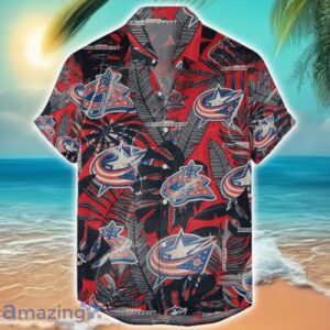 Columbus Blue Jackets 3D Hawaiian Shirt Retro Logo Revolution NHL New Design Summer Gift For Men Women Product Photo 1