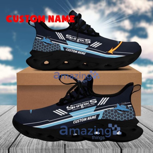 Cronulla Sharks Logo Brand Clunky Max Soul Shoes Pattern Modern Footwear Trend For Men And Women Custom Name Product Photo 1