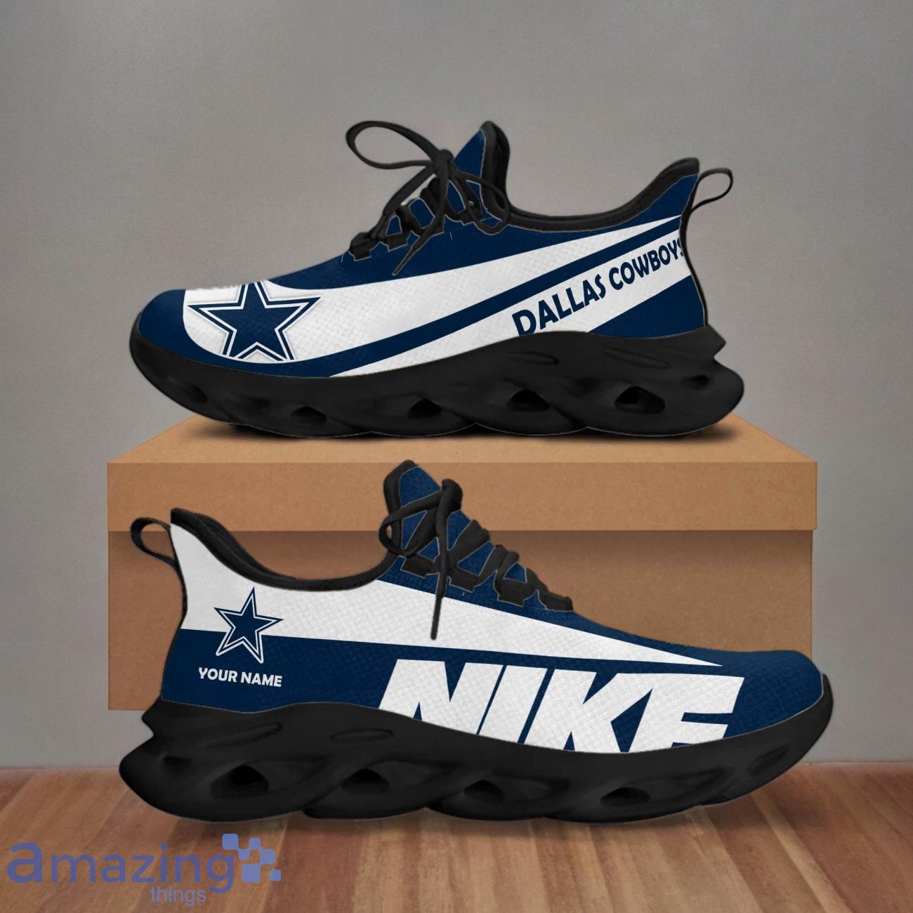 Dallas Cowboys Custom Name NFL Max Soul Shoes Gift For Men Women image Dallas Cowboys Custom Name NFL Max Soul Shoes Gift For Men Women Product Photo 1