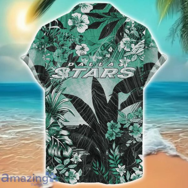 Dallas Stars Tropical Skull Halloween 3D Hawaiian Shirt For Men Women NHL Fans Product Photo 2