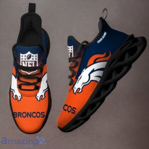 Denver Broncos Custom Name Max Soul Shoes Trending Sneakers For Fans Product Photo 3