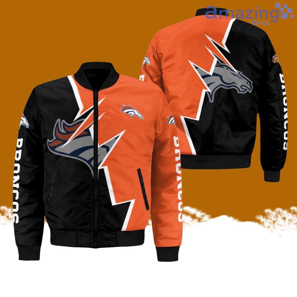 Denver Broncos Graphic Bomber Jacket Hot Style 3D Printing image Denver Broncos Graphic Bomber Jacket Hot Style 3D Printing Product Photo 1
