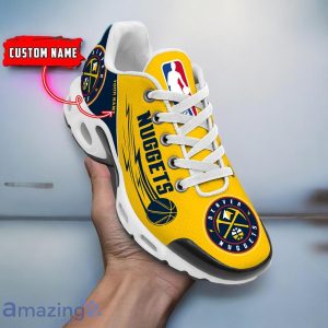 Denver Nuggets NBA Air Cushion Sport Shoes Custom Name 3D For Fans Sport Product Photo 1