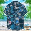 Detroit Lions Coffee Hat and Logo Pattern Hawaiian Shirt Father’s Day Gift NFL Team