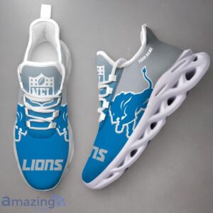 Detroit Lions Custom Name Max Soul Shoes Trending Sneakers For Fans Product Photo 2