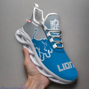 Detroit Lions Custom Name Max Soul Shoes Trending Sneakers For Fans Product Photo 1