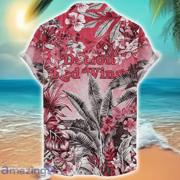 Detroit Red Wings Tropical Skull Halloween 3D Hawaiian Shirt For Men Women NHL Fans Product Photo 2