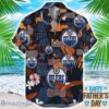 Edmonton Oilers Coffee Hat and Logo Pattern Hawaiian Shirt Father’s Day Gift NHL Team
