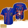 Florida Gators Personalized Button Baseball Jersey Shirt Unisex Brush Pattern