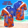 Florida Gators Star Tropical Flower 3D Printed Hawaiian Shirt Personalized Name