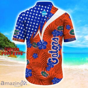 Florida Gators Star Tropical Flower 3D Printed Hawaiian Shirt Personalized Name image Florida Gators Star Tropical Flower 3D Printed Hawaiian Shirt Personalized Name Product Photo 3