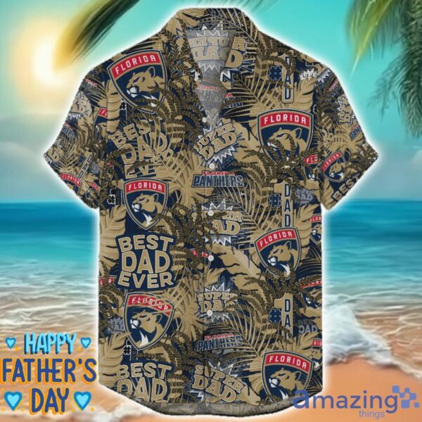 Florida Panthers 3D Hawaiian Shirt Best Dad Ever Father’s Day Gift NHL Fans Special Gift Product Photo 1