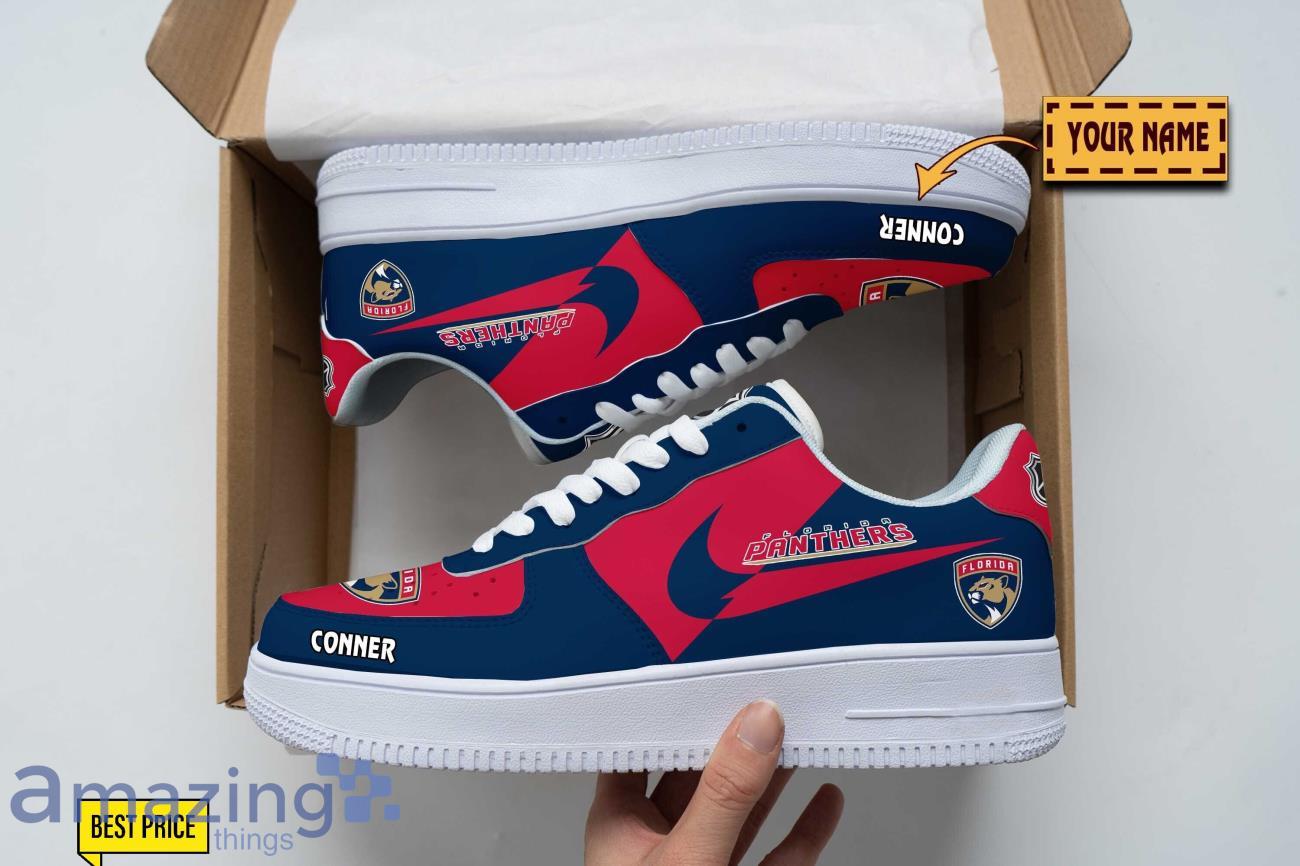 Florida Panthers Air Force Shoes Custom Name Gift For Fans AF1 Sneakers image Florida Panthers Air Force Shoes Custom Name Gift For Fans AF1 Sneakers Product Photo 1