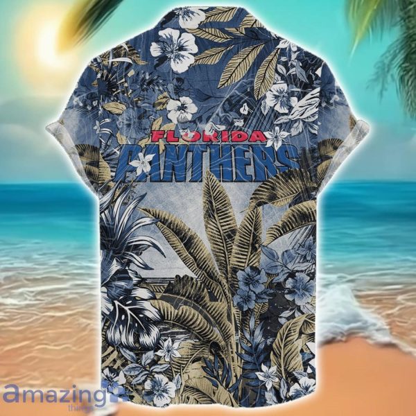 Florida Panthers Tropical Skull Halloween 3D Hawaiian Shirt For Men Women NHL Fans Product Photo 2