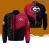 Georgia Bulldogs All-Over-Print Bomber Jacket Hot Style 3D Printing