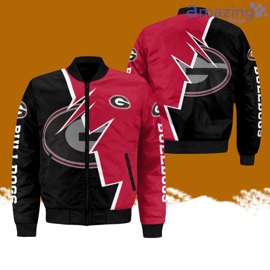 Georgia Bulldogs Graphic Bomber Jacket Hot Style 3D Printing image Georgia Bulldogs Graphic Bomber Jacket Hot Style 3D Printing Product Photo 1