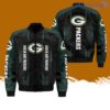Green Bay Packers 3D AOP Bomber Jacket Hot Style 3D Printing