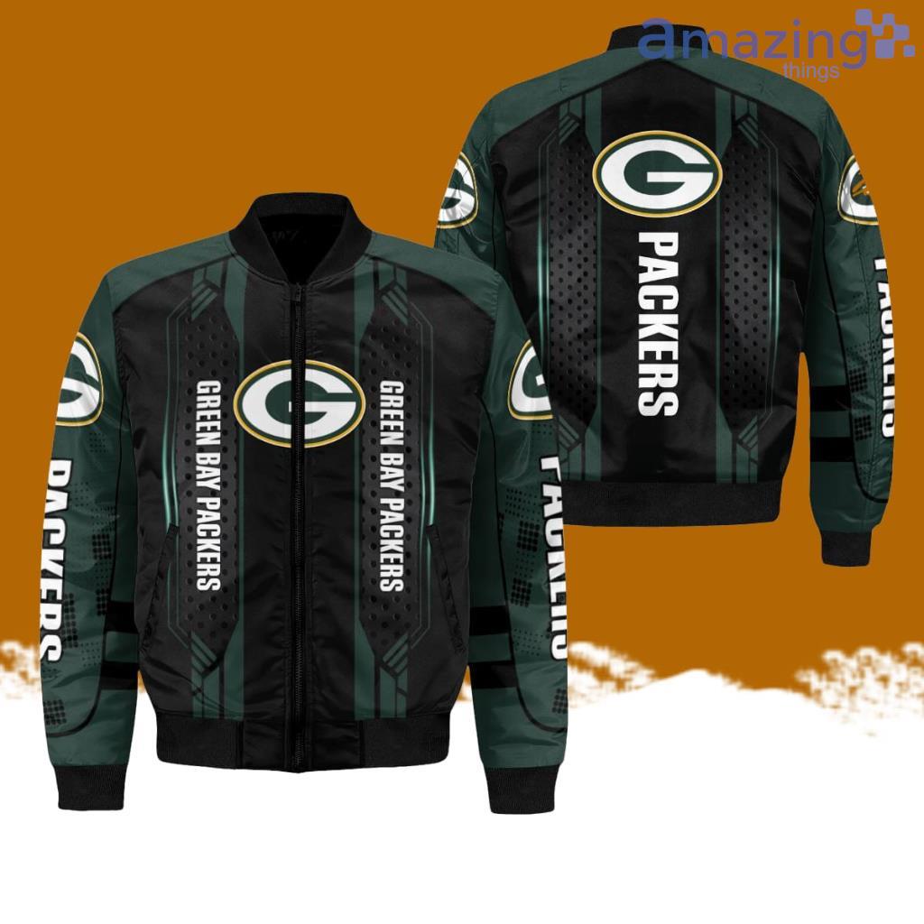 Green Bay Packers 3D AOP Bomber Jacket Hot Style 3D Printing image Green Bay Packers 3D AOP Bomber Jacket Hot Style 3D Printing Product Photo 1