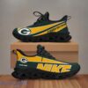 Green Bay Packers Custom Name NFL Max Soul Shoes Gift For Men Women