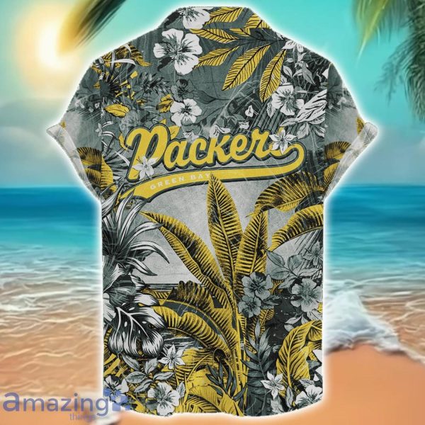 Green Bay Packers Tropical Skull Halloween 3D Hawaiian Shirt For Men Women NFL Fans Product Photo 2