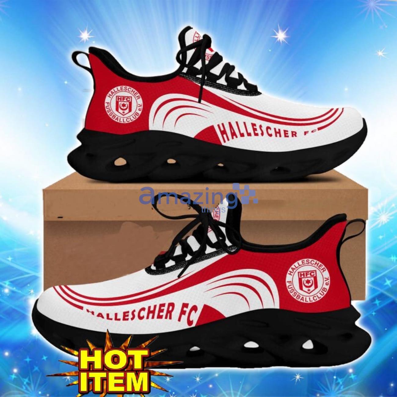Hallescher FC Max Soul Sneakers Logo Shoes For Fans image Hallescher FC Max Soul Sneakers Logo Shoes For Fans Product Photo 2