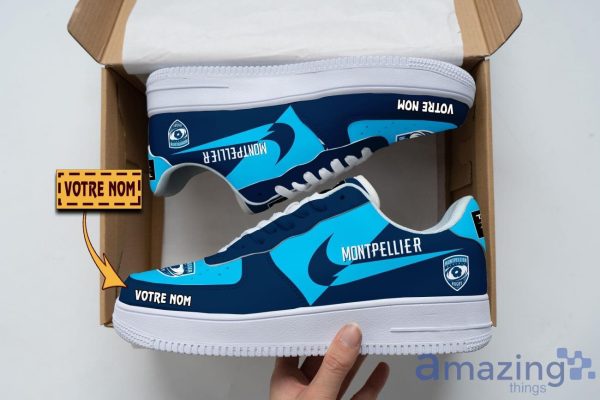 Montpellier Herault Rugby Air Force Shoes Custom Name Men Women Gift AF1 Shoes Product Photo 1