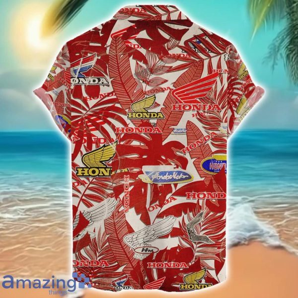 Honda Motor Retro Logo 3D Hawaiian Shirt For Men And Women Gift Product Photo 2