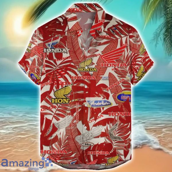 Honda Motor Retro Logo 3D Hawaiian Shirt For Men And Women Gift Product Photo 1