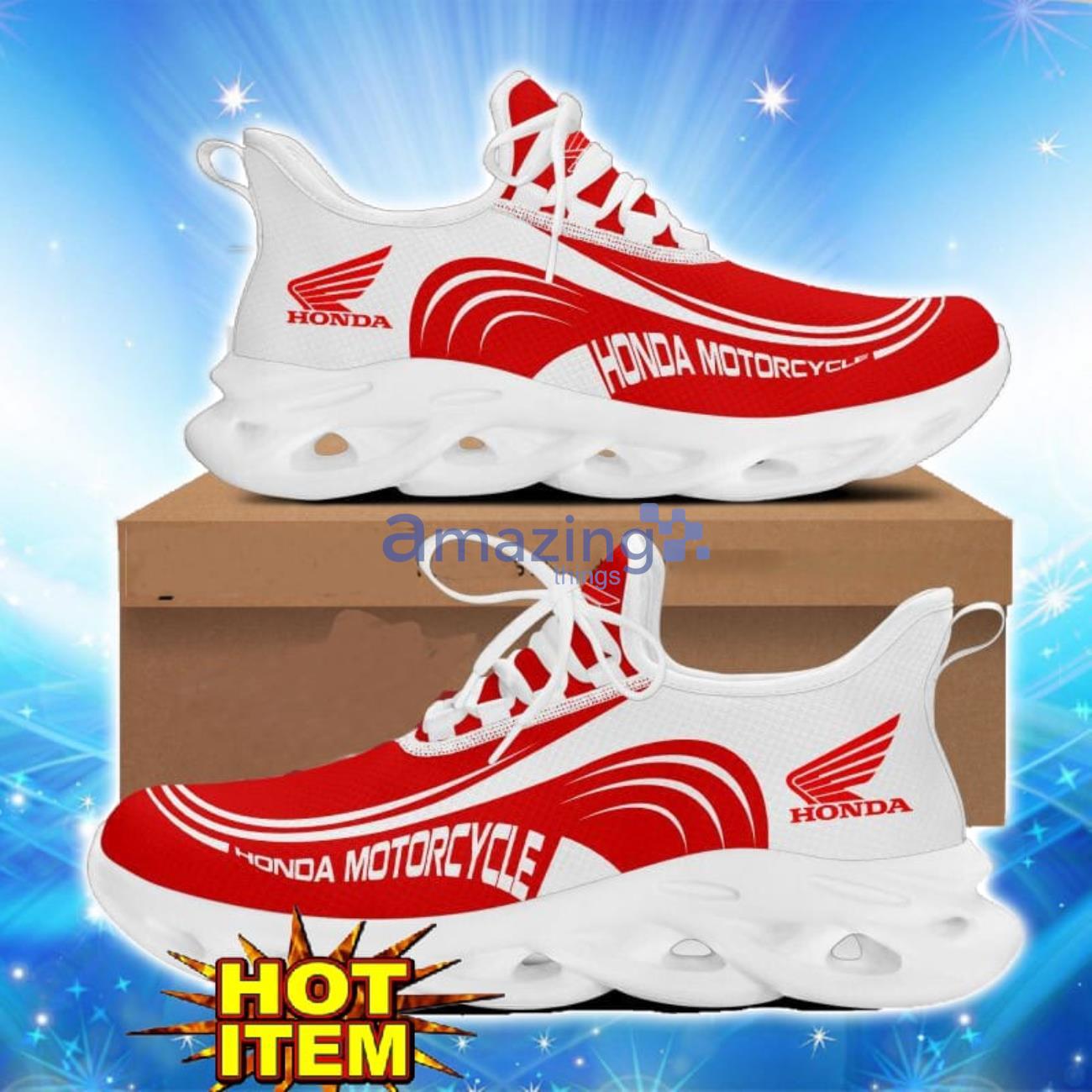 Honda Motorcycle Max Soul Sneakers Logo Shoes For Fans image Honda Motorcycle Max Soul Sneakers Logo Shoes For Fans Product Photo 1