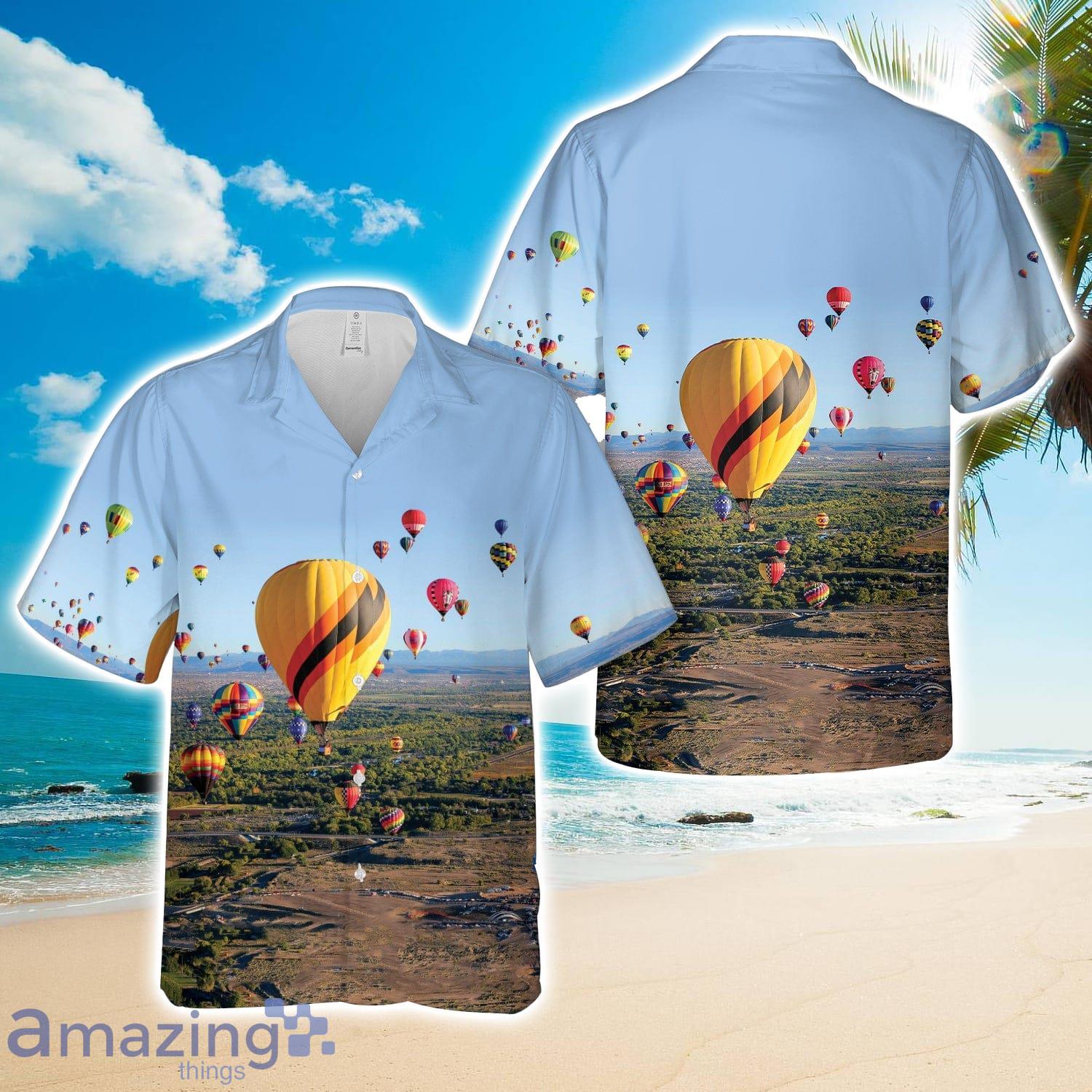 Hot Air Balloon Albuquerque International Balloon Fiesta Beach Hawaiian Shirt image Hot Air Balloon Albuquerque International Balloon Fiesta Beach Hawaiian Shirt Product Photo 1