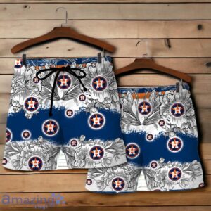 Houston Astros Team Logo Colorful Pattern Hawaiian Shirt And Short image Houston Astros Team Logo Colorful Pattern Hawaiian Shirt And Short Product Photo 4