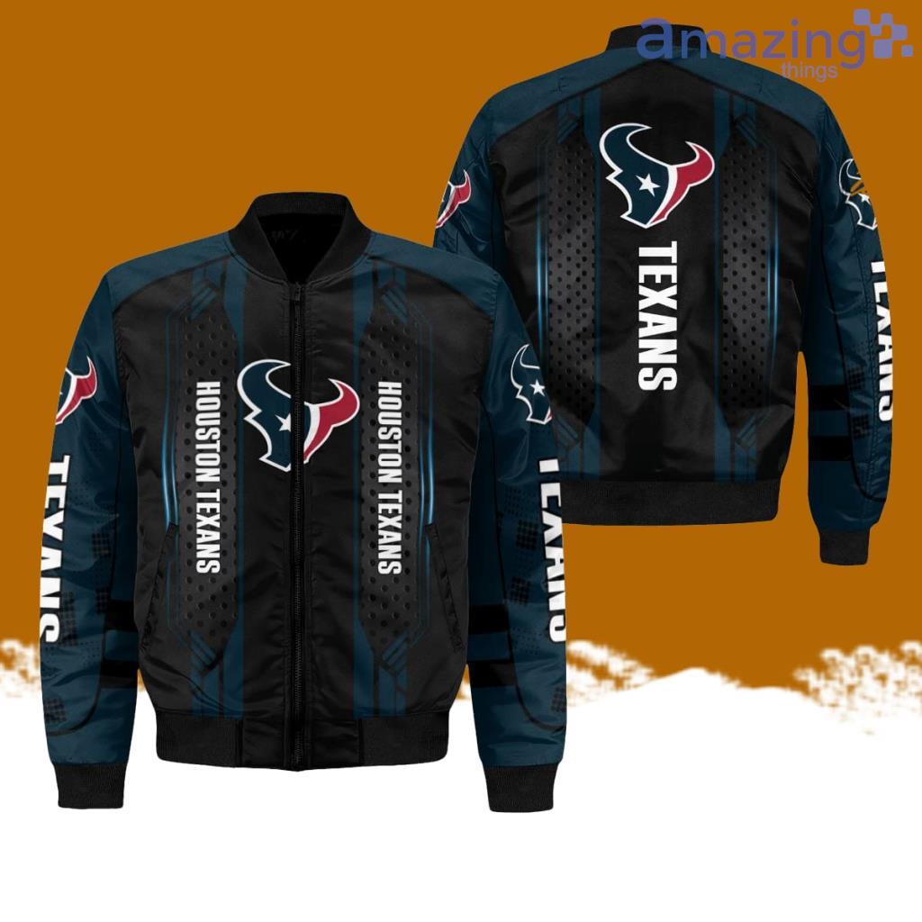 Houston Texans 3D AOP Bomber Jacket Hot Style 3D Printing image Houston Texans 3D AOP Bomber Jacket Hot Style 3D Printing Product Photo 1