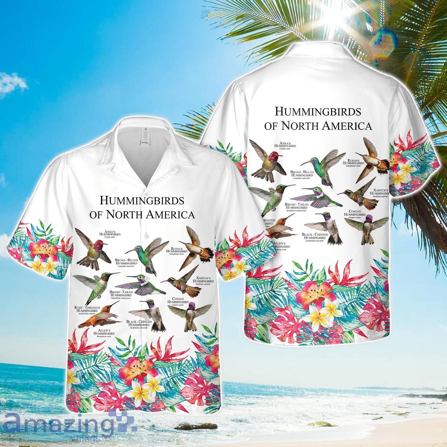 Hummingbirds of North America Hawaiian Shirt Cute Summer Gift image Hummingbirds of North America Hawaiian Shirt Cute Summer Gift Product Photo 1