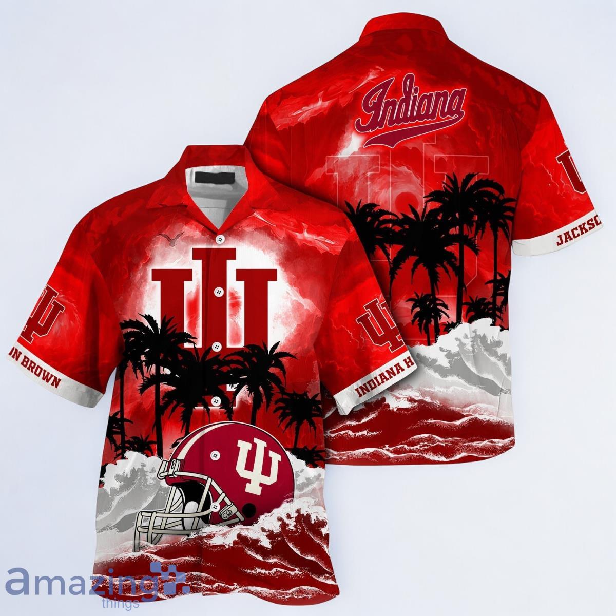 Indiana Hoosiers NCAA Best Hawaiian Shirt For Men Women Custom Name image Indiana Hoosiers NCAA Best Hawaiian Shirt For Men Women Custom Name Product Photo 1